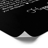 80私たちがあなたを愛する理由は白黒 ポスター (角)