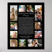 80私たちがあなたを愛する理由は白黒 ポスター (正面)