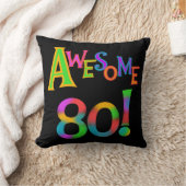 80素晴らし誕生日Tシャツとギフト クッション (ブランケット)