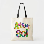 80素晴らし誕生日Tシャツとギフト トートバッグ (正面)