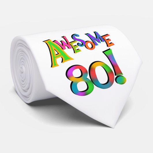 80素晴らし誕生日Tシャツとギフト ネクタイ (ロール)