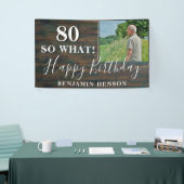 80素朴So What 80th Birthday Party写真 横断幕 (トレードショー)