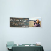 80素朴So What 80th Birthday Party写真 横断幕 (トレードショー)