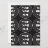 80結婚のスタイル幾何学模様 招待状 (裏面)