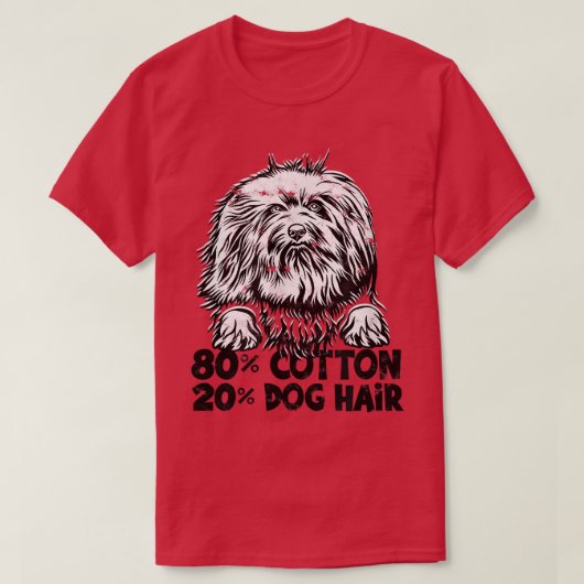 80綿20犬ヘアドッグ新郎 Tシャツ (デザイン正面)