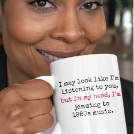 80聞s Music Gen Xの引用文 コーヒーマグカップ