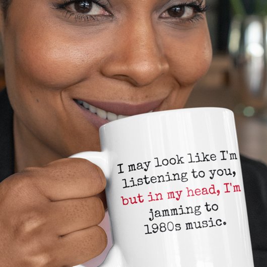 80聞s Music Gen Xの引用文 コーヒーマグカップ