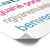 80言語ポスター – 5サイズ！ ポスター (角)