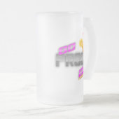 80証拠80sのポッドキャストのロゴのビールのジョッキ フロストグラスビールジョッキ (正面右)