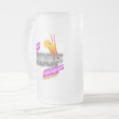 80証拠80sのポッドキャストのロゴのビールのジョッキ フロストグラスビールジョッキ (正面左)