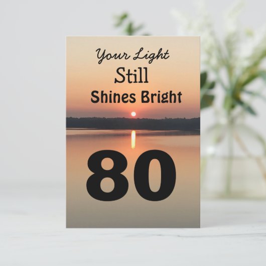 80誕生日あなたの光が明るい夕日を照らす (スタンド正面)