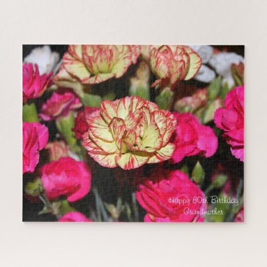 80誕生日おばあちゃん。 ジグソーパズル (横)