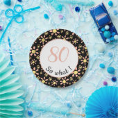 80誕生日おもしろい80だから何やる気を起こさせる ペーパープレート (パーティー)