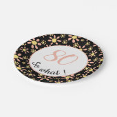 80誕生日おもしろい80だから何やる気を起こさせる ペーパープレート (アングル)