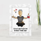 80誕生日が甘い民族を賛美 カード (正面)