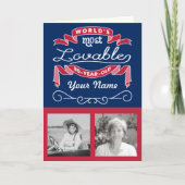 80誕生日で最も愛される80歳の人 カード (正面)