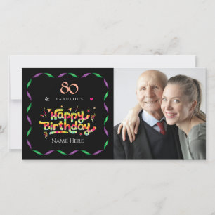 80誕生日の素晴らしい写真カスタム撮影