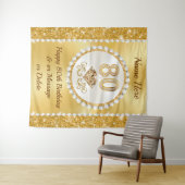 80誕生日の背景、80誕生日アイディア、 タペストリー (インサイチュ(横))