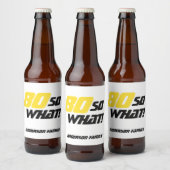80誕生日やる気を起こさせる80だから何がおもしろい ビールラベル (ボトル)