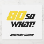 80誕生日やる気を起こさせる80だから何がおもしろい ビールラベル (シングルラベル)