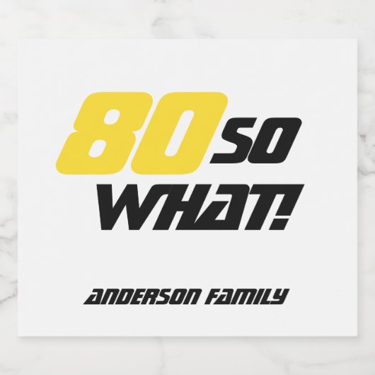 80誕生日やる気を起こさせる80だから何がおもしろい ビールラベル (シングルラベル)