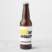 80誕生日やる気を起こさせる80だから何がおもしろい ビールラベル (正面)