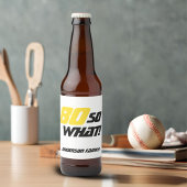 80誕生日やる気を起こさせる80だから何がおもしろい ビールラベル