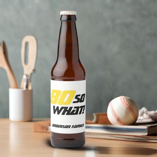 80誕生日やる気を起こさせる80だから何がおもしろい ビールラベル