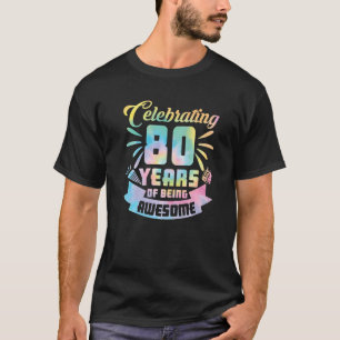 80誕生日アイディア祝80年のAw Tシャツ