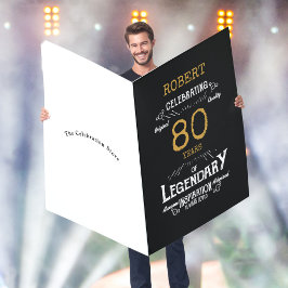 80誕生日カスタムジャンボレジェンダリーおもしろカード カード