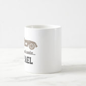 80誕生日ギフトヴィンテージカー80歳 コーヒーマグカップ (中央)