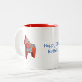 80誕生日コーヒーマグ ツートーンマグカップ (正面左)