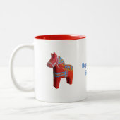 80誕生日コーヒーマグ ツートーンマグカップ (左)