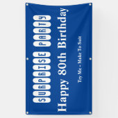 80誕生日サプライズパーティー 横断幕 (縦)