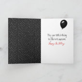 80誕生日スティックフィギュア女子(気球あり) カード (内部)