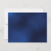 80誕生日ネイビーブルーバルーンケーキRSVP 出欠カード (裏面)