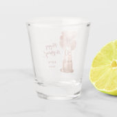 80誕生日バラ金ゴールドケーキ ショットグラス (裏面)