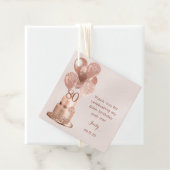 80誕生日バラ金ゴールドケーキ フェイバータグ (インサイチュ)