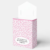 80誕生日ピンク/ホワイト番号柄 フェイバーボックス (オープン)