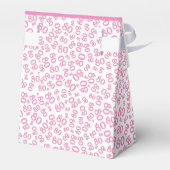 80誕生日ピンク/ホワイト番号柄 フェイバーボックス (裏面サイド)