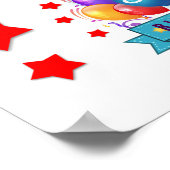 80誕生日フェスティバルカラフルバルーンC01HZ ポスター (角)