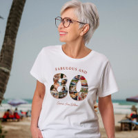 80誕生日フォトコラージュエレガントとタイムレス