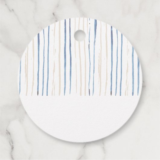 80誕生日フローラ番号沿岸ブルーパーティー フェイバータグ (裏面)