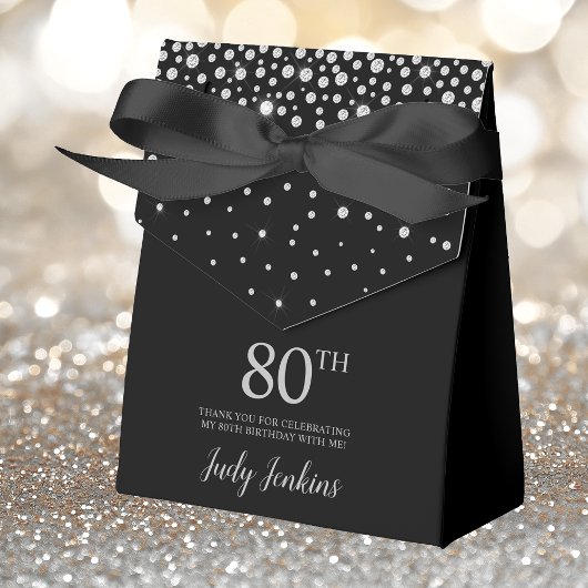 80誕生日ブラックスパークリー フェイバーボックス