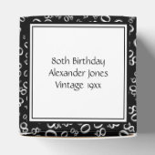 80誕生日ブラックナンバーパターン フェイバーボックス (上部)