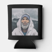 80誕生日ブラック金ゴールド伝説的な写真 缶クーラー (裏面)