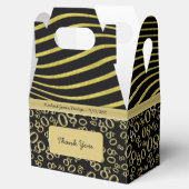 80誕生日ブラック/金ゴールド番号パターン80 フェイバーボックス (オープン)