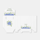 80誕生日ブルーアジサイありがとう フェイバーボックス (折り畳みなし)