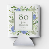 80誕生日ブルーアジサイ 缶クーラー (裏面)