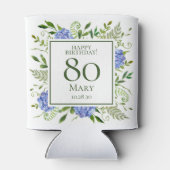 80誕生日ブルーアジサイ 缶クーラー (裏面)